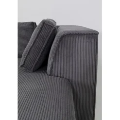 Canapé d angle Infinity Ottomane Cord gris droite><noscript><img width=