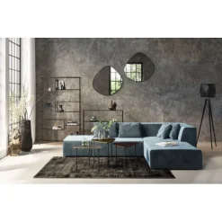 Canapé d angle Infinity velours ocean droite>KARE Design Best