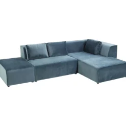 Canapé d angle Infinity velours ocean droite><noscript><img width=