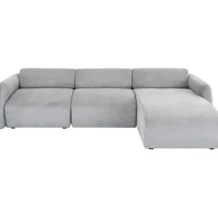 Canapé d angle Lucca gris droite 255cm>KARE Design Discount