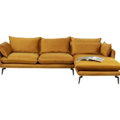 Canapé d angle Monza droite velours curry 296cm><noscript><img width=