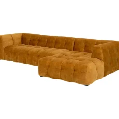 Canapé d angle Salamanca brun doré droite  320cm><noscript><img width=