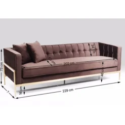 Canapé Loft 3-places marron><noscript><img width=