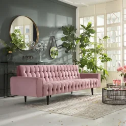 Canapé Milchbar 3-places velours mauve><noscript><img width=