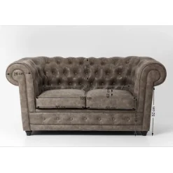 Canapé Oxford 2 places Vintage Smart><noscript><img width=