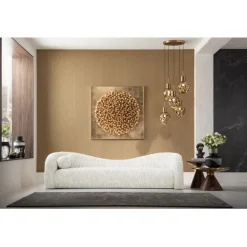 Canapé 3-places Livia mélange creme 261cm>KARE Design Discount