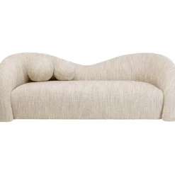 Canapé 2-places Livia mélange creme 201cm><noscript><img width=