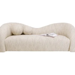 Canapé 2-places Livia mélange creme 201cm><noscript><img width=
