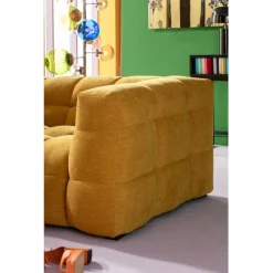 Canapé 3-places Salamanca jaune 240cm><noscript><img width=