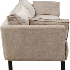 Canapé 3-places Victor tissu Beige 233cm><noscript><img width=