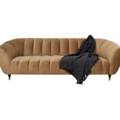 Canapé Spectra velours marron 3-places 245cm><noscript><img width=