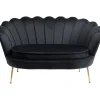 Canapé Water Lily 2-places Or noir>KARE Design Discount