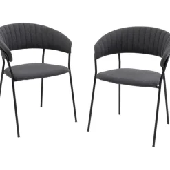 Chaise a. acc. Belle anthracite (2/set)>KARE Design New