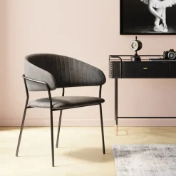 Chaise a. acc. Belle anthracite (2/set)>KARE Design New