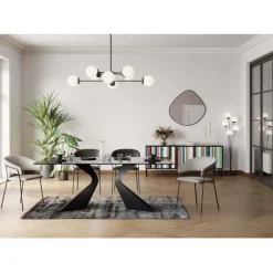 Chaise a. acc. Belle Gris Argent (2/set)><noscript><img width=