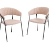 Chaise a. acc. Belle rose (2/set)>KARE Design Hot