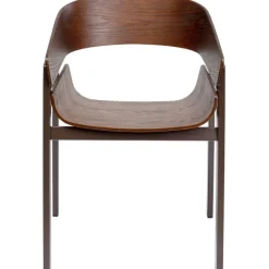 Chaise a. acc. Biarritz marron>KARE Design