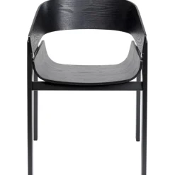 Chaise a. acc. Biarritz noir>KARE Design Hot