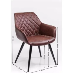 Chaise a. acc. Harry marron><noscript><img width=