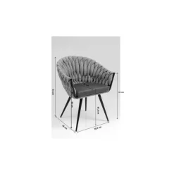 Chaise a. acc. Knot bleu><noscript><img width=