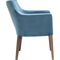 Chaise a. acc. Mode velours pétrole><noscript><img width=