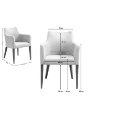 Chaise a. acc. Mode velours pétrole><noscript><img width=