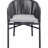 Chaise a. acc. Santanyi gris foncé>KARE Design Online