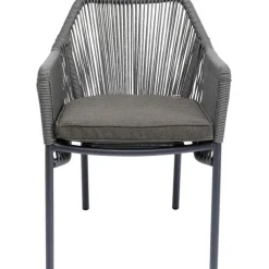 Chaise a. acc.Wave gris>KARE Design Discount