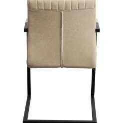 Chaise cantilever Thamos beige><noscript><img width=