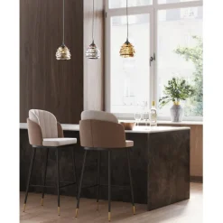 Chaise de bar Hojas beige>KARE Design Online