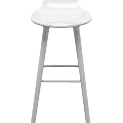 Chaise de bar York blanc 75cm>KARE Design Outlet