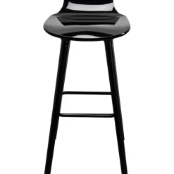 Chaise de bar York noir 75cm>KARE Design
