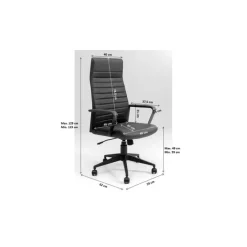 Chaise de bureau pivotante Labora dossier haut><noscript><img width=