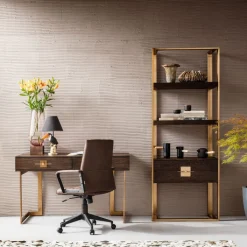 Chaise de bureau pivotante Labora marron>KARE Design Best