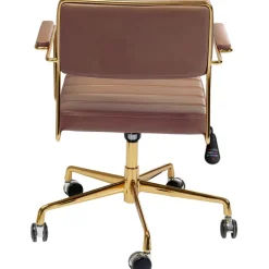 Chaise de bureau pivotante Dottore marron><noscript><img width=