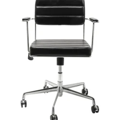 Chaise de bureau pivotante Dottore noir>KARE Design