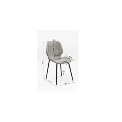 Chaise Honey Moon gris><noscript><img width=