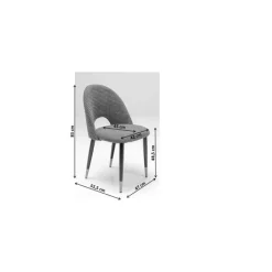 Chaise Iris velours vert><noscript><img width=