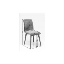 Chaise Lara grise><noscript><img width=