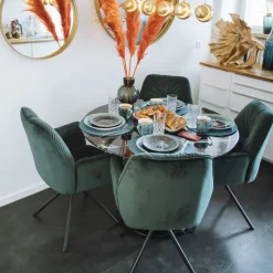 Chaise pivotante a. acc. Mila.vert>KARE Design Online