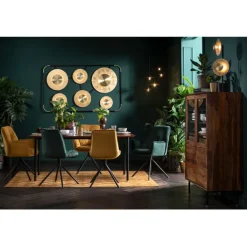 Chaise pivotante a. acc. Mila.jaune>KARE Design Outlet
