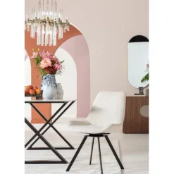 Chaise pivotante Baron crème><noscript><img width=