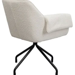 Chaise pivotante Bess crème><noscript><img width=