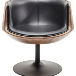 Chaise pivotante Club noyer>KARE Design Best