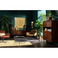 Chaise pivotante Colmar jaune><noscript><img width=