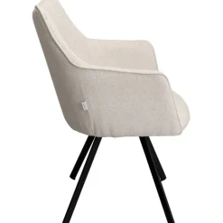 Chaise pivotante Modino crème><noscript><img width=