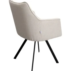Chaise pivotante Modino crème><noscript><img width=