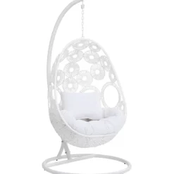 Chaise suspendue Ibiza blanc><noscript><img width=