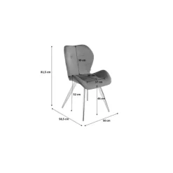 Chaise Viva gris-chromé><noscript><img width=