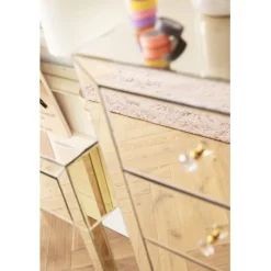Commode haute Luxury Pearl 5-tiroirs><noscript><img width=